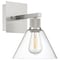 Access Lighting Port Nine Martini, Martini LED Wall Sconce, Brushed Steel Finish, Clear Glass 63143LEDDLP-BS/CLR - alternate 4
